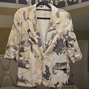 Coldwater Creek Abstract Pattern Blazer